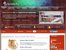 Tablet Screenshot of guineapigzone.com